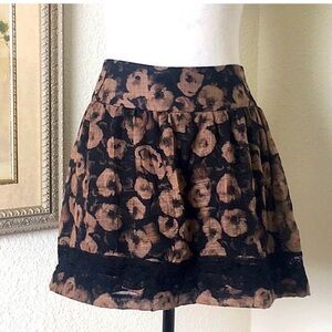 Vintage Floral Mini Skirt